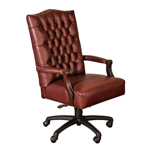 MOGI049 Sillon Giratorio Ingles Cuero