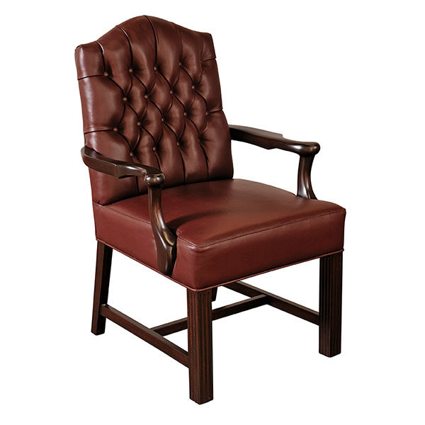 MOI040 Sillon Conferencia Ingles Cuero