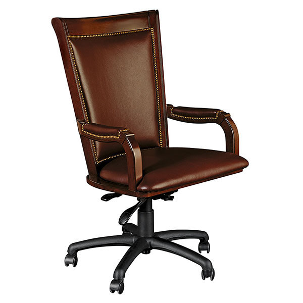 MSLE551 Sillon Giratorio Lexington Cuero - Image 3