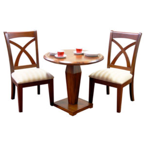 MRX252 Sillas X & MPCA635 Mesa Capri de 80 cm