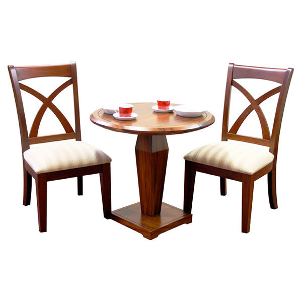 MRX252 Sillas X & MPCA635 Mesa Capri de 80 cm