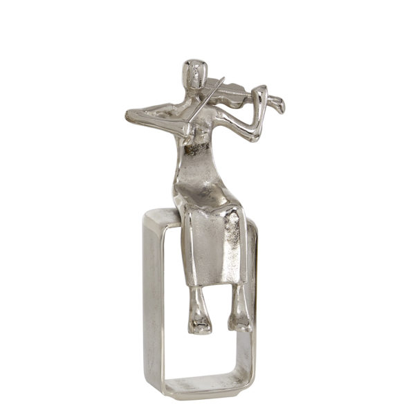 55374M Adorno Musico Aluminio Mediano