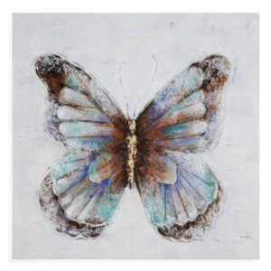 7300-428B Cuadro Mariposa Café