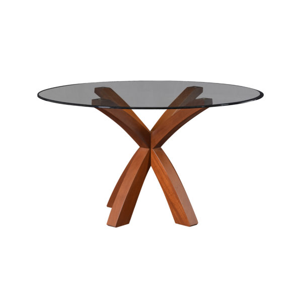 MSCX274 Mesa Circular X Sobre Vidrio - Image 2
