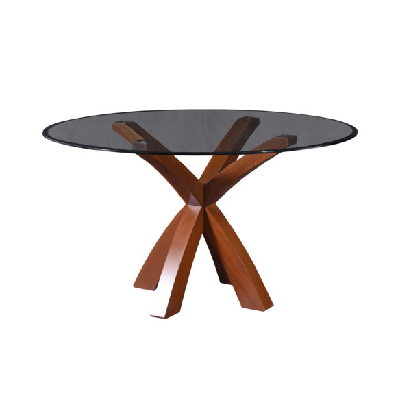 MSCX274 Mesa Circular X Sobre Vidrio - Image 5