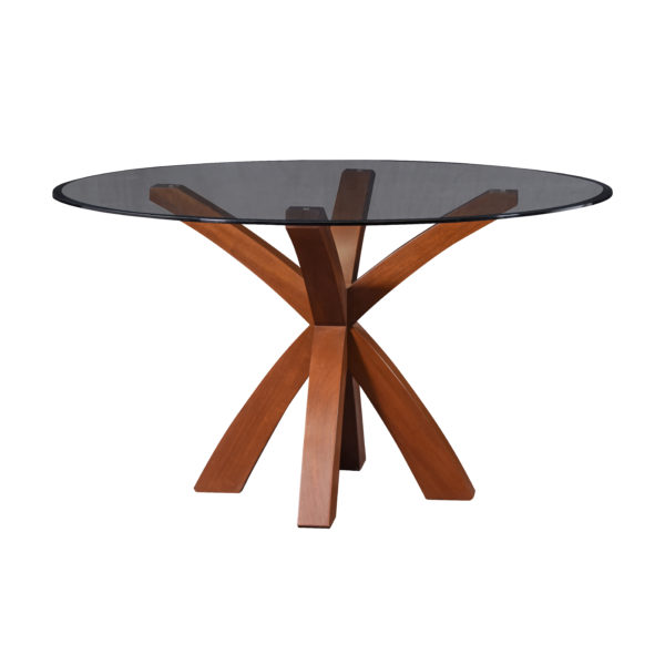 MSCX274 Mesa Circular X Sobre Vidrio - Image 4