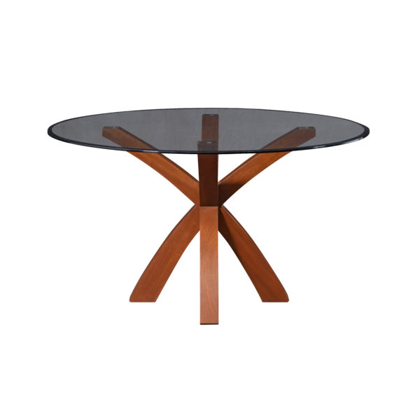 MSCX274 Mesa Circular X Sobre Vidrio - Image 3