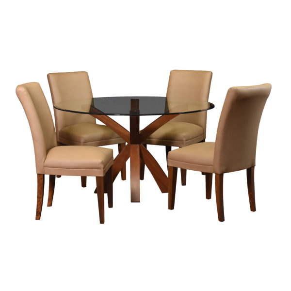 MSCX274 Mesa Circular X Sobre Vidrio - Image 7