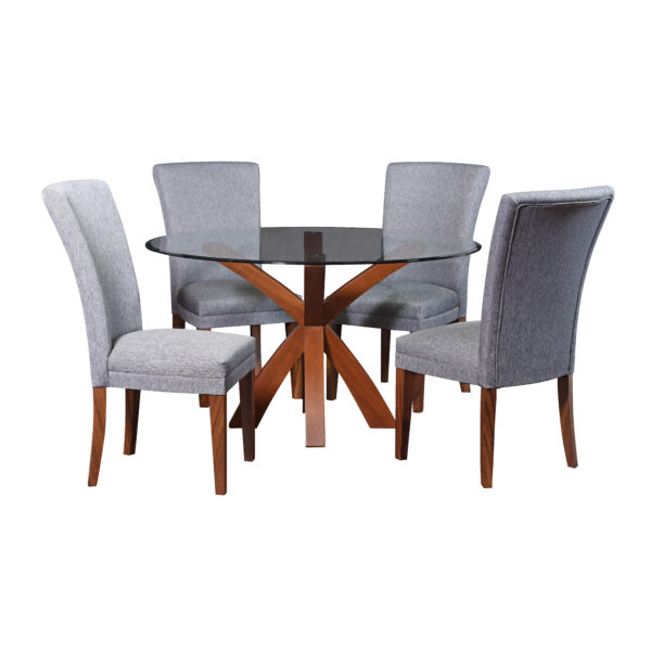 MSCX274 Mesa Circular X Sobre Vidrio - Image 6