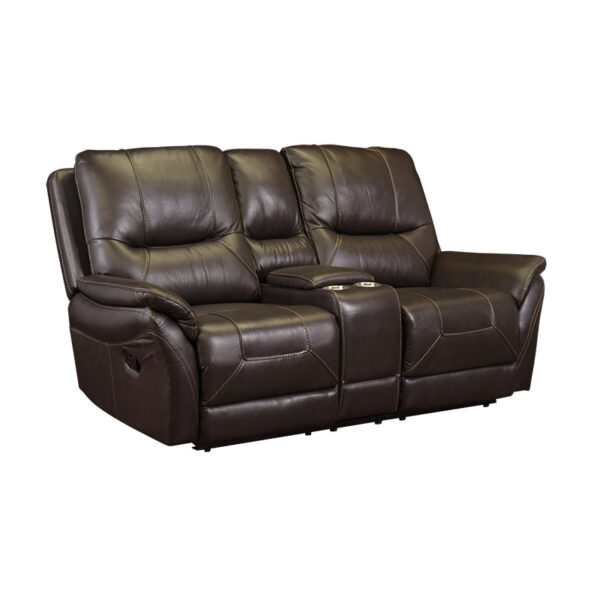 U81013-42 Sofá Reclinable 2 Plazas en piel