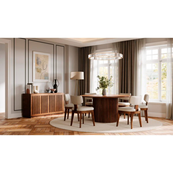 2421-AUDEN Juego de Comedor Circular 6 sillas - Image 11